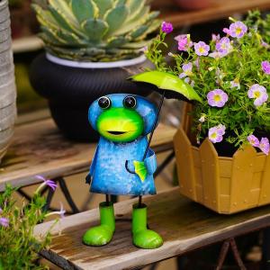 Quality Customizable Frog Metal Garden Ornaments Decoration Weatherproof wholesale