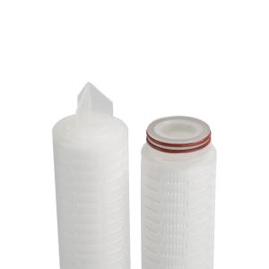 Quality OD 68.5mm 1 - 5 Micron Pleated Filter Cartridge For Food Water Industry wholesale