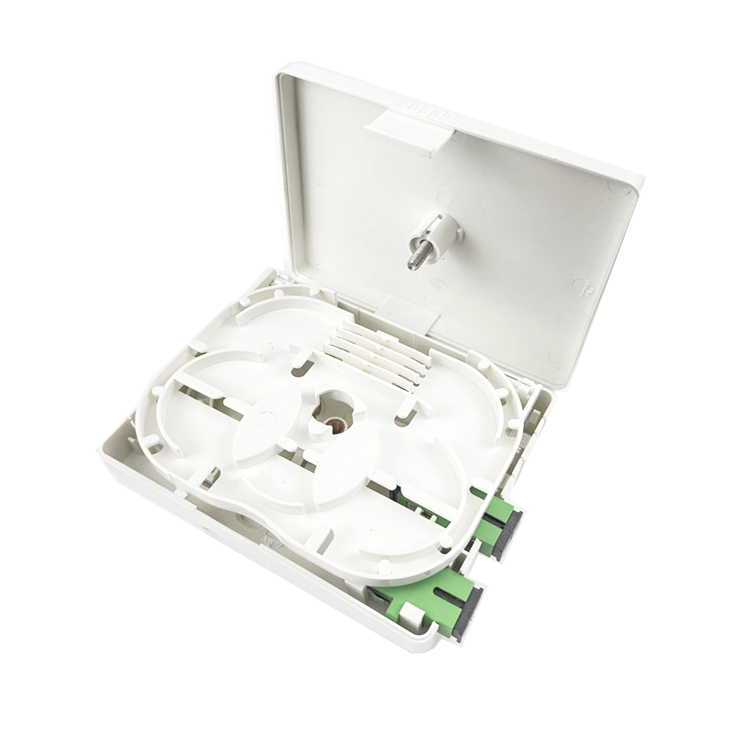 SC APC Plastic Fiber Optic Faceplate Socket Panel 2 Cores for Indoor and FTTH Network