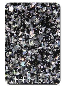 Quality 1040x620mm Silver Black Chunk Glitter Acrylic Sheets Home Improvement Decor wholesale