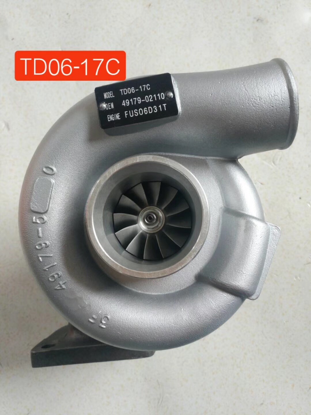 High quality Turbo Turbocharger ME008256 49179-02110 for MITSUBISHI TD06-17C 6D31