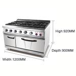 Capacity Gas Connection Restaurant Cooking Equipment 176kg Stainless Steel NG