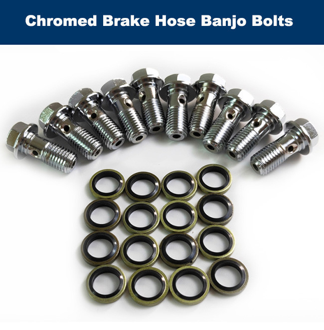 3/8" X 24 UNF Brake Hose Banjo Bolt Auto CNC Machining Double Banjo Fitting