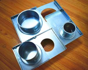 Quality Stainless Steel Free Welded Duct Zone Dampers Manual Blast Gate Dust Collector wholesale