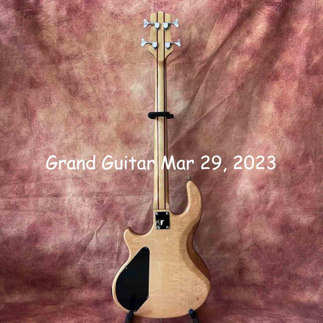 Custom WAL Style 4 strings neck through body electric guitar bass active pickup