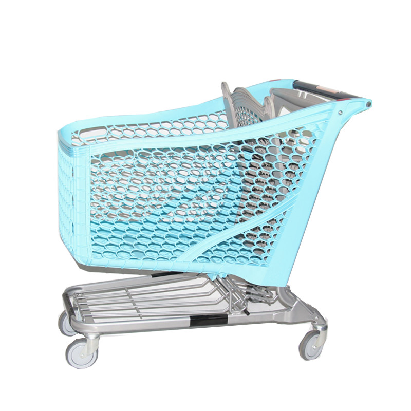 10CM Wheel 4 Wheel Grocery European Style Compact Shopping Cart Q235 Steel