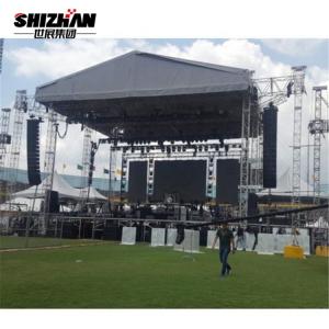 Quality 300*300mm 2m Length Aluminium Lighting Truss With Height Adjustable Wooden Stage wholesale