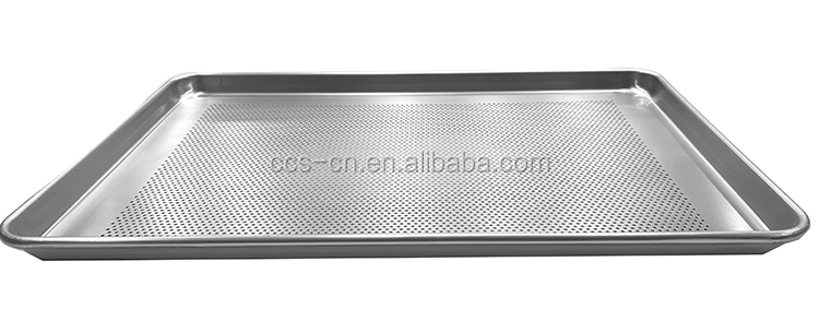 26''*18''*1'' Bottom perforated baking bread tray burger or hamburger or hot dog non-stick aluminium bun baking tray for bar