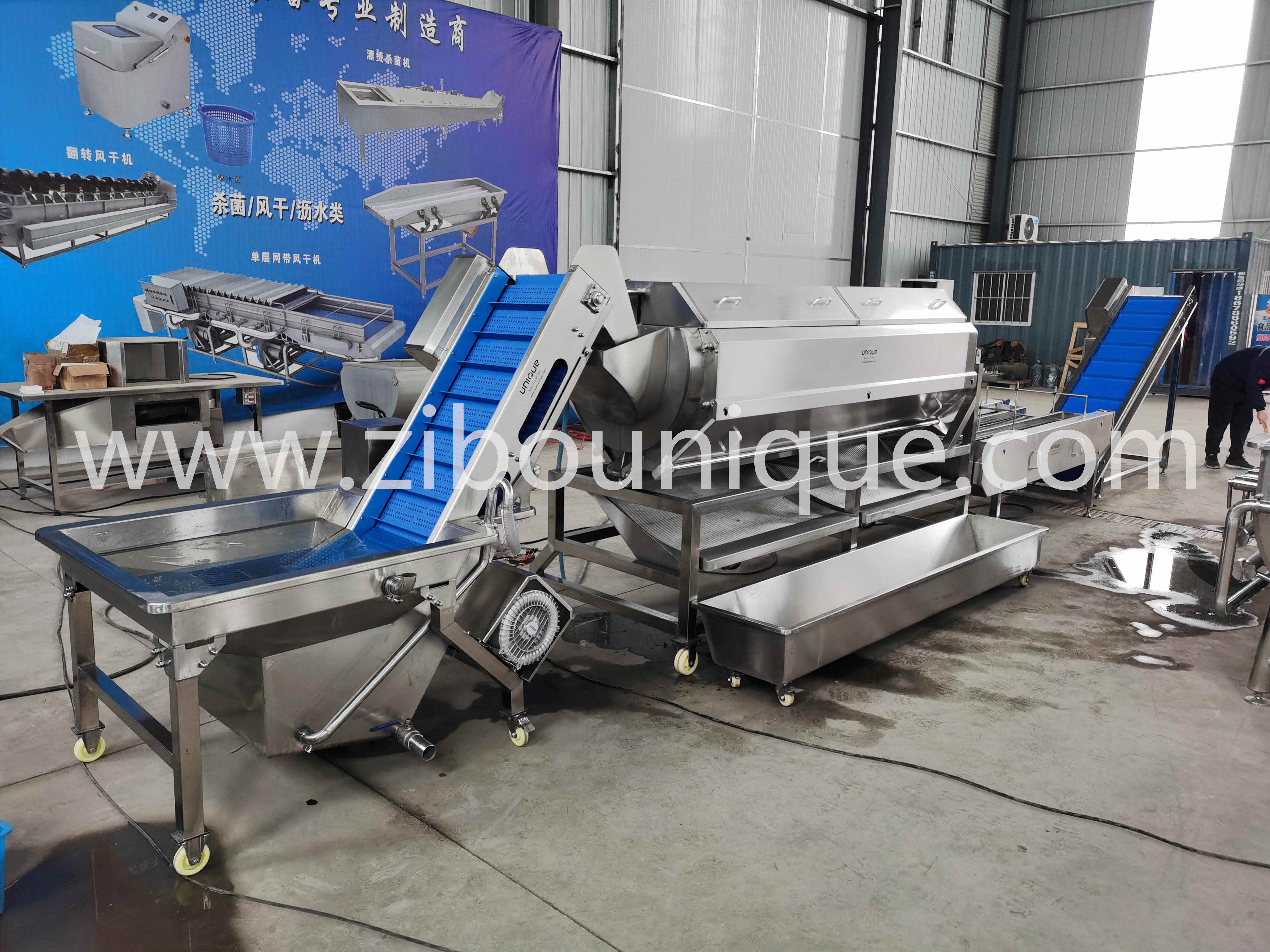 Food Processing Industries 4.12 kw Industrial Potato Peeler with Carborundum Roller