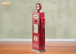 Quality Gas Pump Storage Cabinet Decorative Wooden Cabinet Wood Floor Rack Red Color Floor Cabinet wholesale