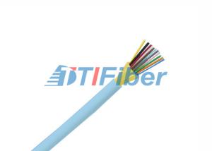 Quality Mini Ribbon Fiber Optic Cable , 3.0mm 12 Core Optical Fiber Cable With Round OFNP Jacket wholesale