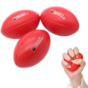 Quality Promotional Plain rugby anti stress ball 9.4*6.1cm PU logo customized wholesale