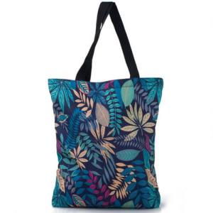 Quality Flower Pattern Zipper Printed Shopping Bags For Grocery Stores wholesale