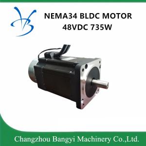 Quality NEMA34 86bl 48VDC 735W 2nm high speed Brushless DC Motor with Brake wholesale
