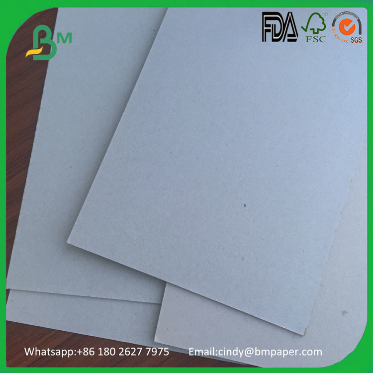 Strong stiff and thick cardboard paper with two side grey color