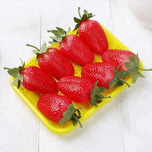 Quality PET Colorful Disposable Plastic 25*18*2.5cm Fruit Packing Tray wholesale