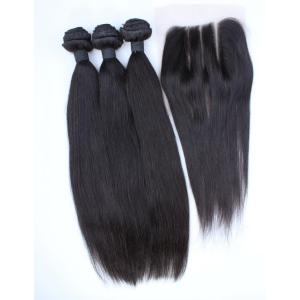 Quality The best hair supplier virgin hair bundles with lace closure wholesale