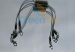 Stainless Steel Spiral Lanyard Plastic Coated with Alloy Trigger Snaps