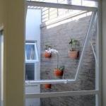 Fluorocarbon Coated Aluminum Awning Window Low E Glass Tempered