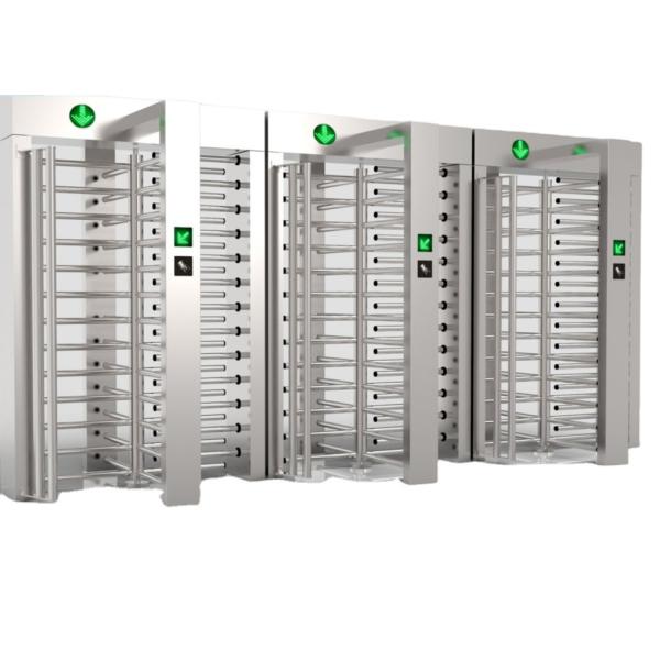 Durable Rotary Turnstile Entrance Gates 304 Stainless Steel Controlled Access