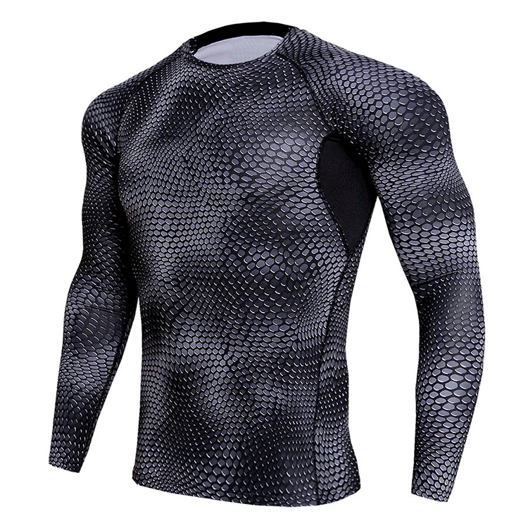 Plus Size Custom Rash Guard Long Sleeve Anti Bacterial Breathable Cloth Material