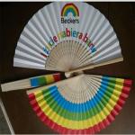 Handmade Foldable Hand Fans Wedding Gift Double Sided Custom Bamboo Fans