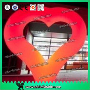 Quality 2m Heart Inflatable Decoration , Hanging Inflatable Wedding Decorations wholesale