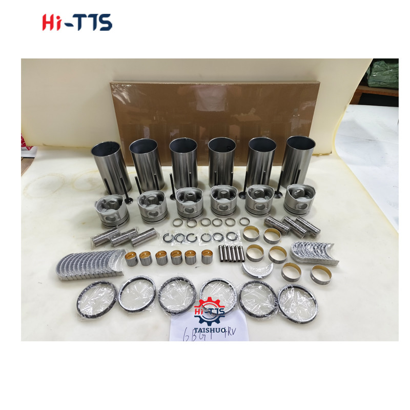 ZAX200 XG230 6BG1 Engine Repair Kits Cylinder Liner Kit Excavator Engine Parts