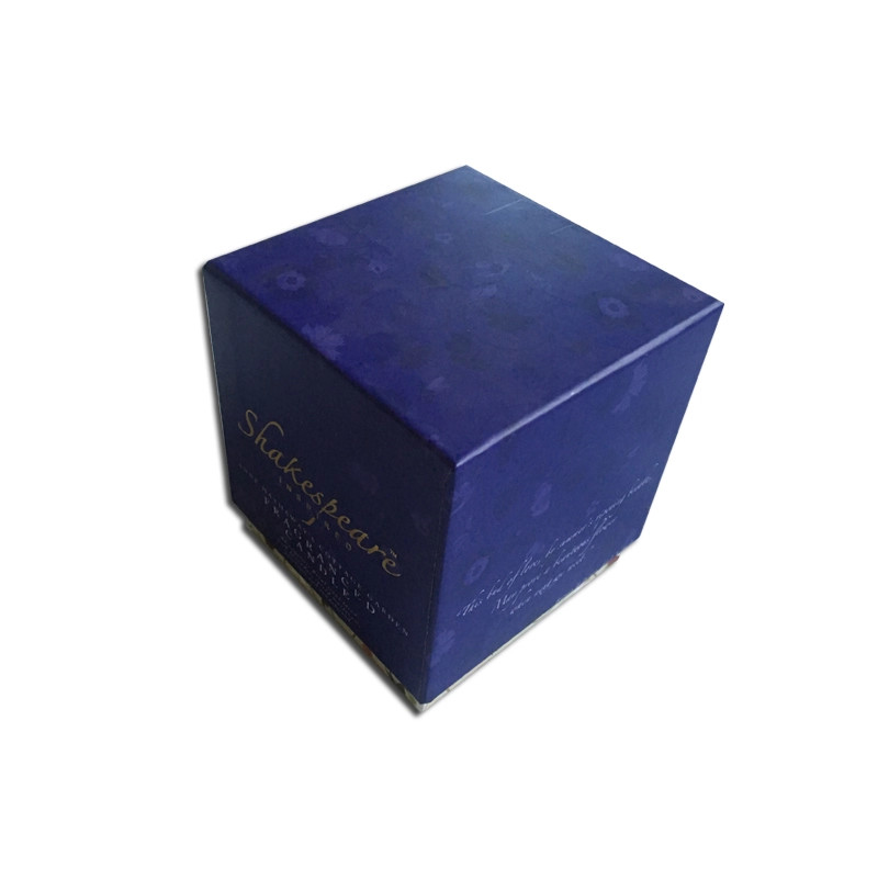 Rectangle Gold Foil Matte Square Gift Box / Flat Folding Cardboard Gift Boxes