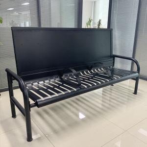 Quality Outdoor Street Steel Advertising Garden Benches wholesale