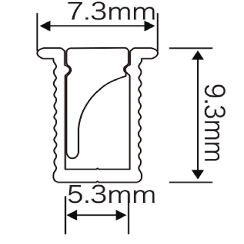 Recessed Black LED Aluminum Profile Linear Led Light With Cover