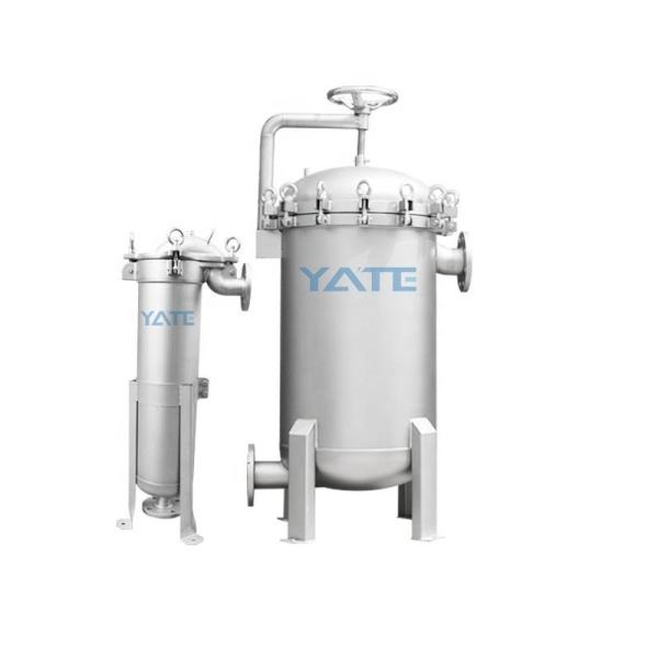 Single Multiple Stainless Steel Bag Filter Housing Milk Beverage Liquid