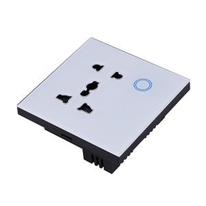 Quality 10A White Glass Wall Sockets Waterproof wholesale
