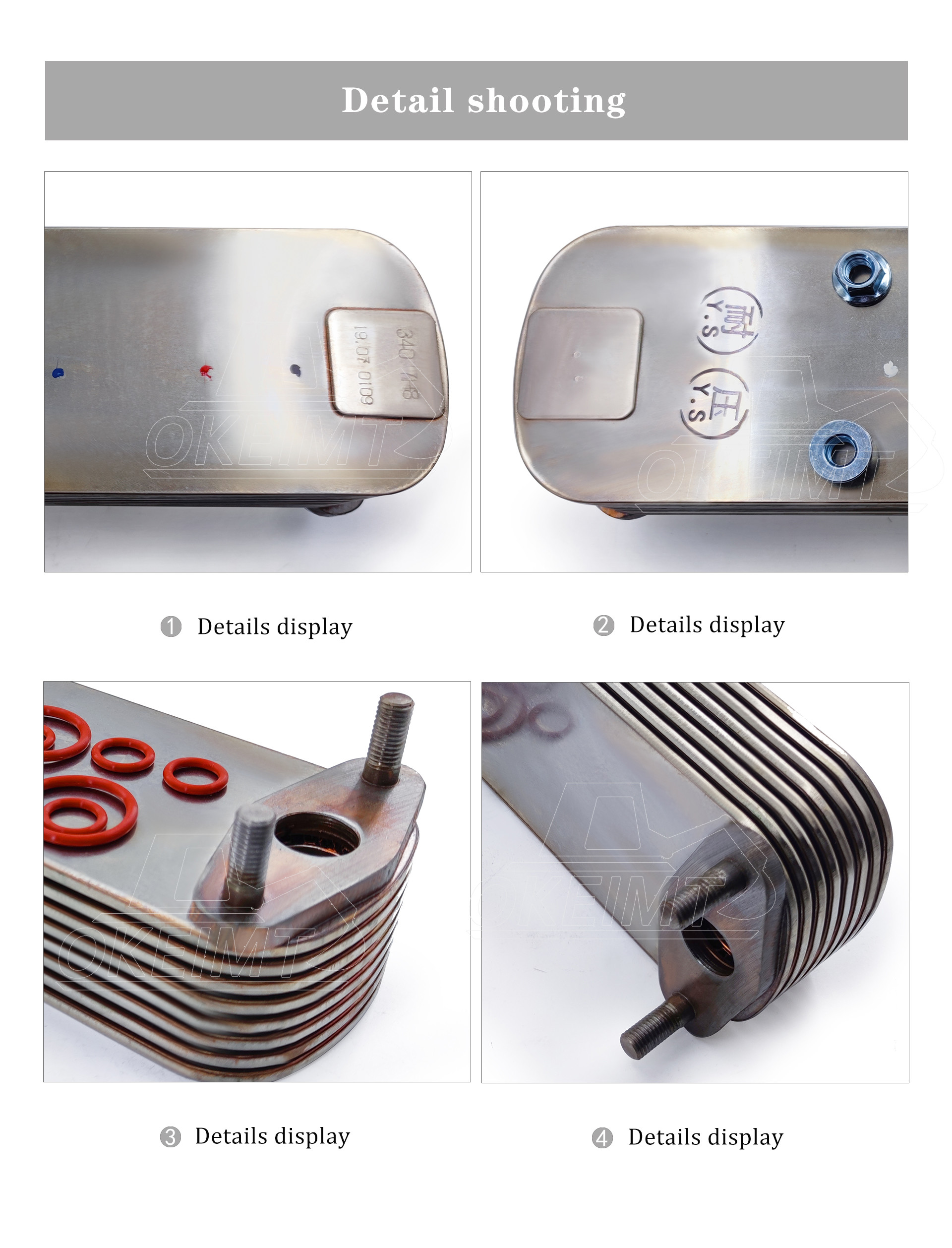 6152-62-2210 Engine Oil Cooler Core For KOMATSU PC400-6 WA480-5 WA460-5 WA430-5