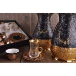 Glass Coffee Cup Set Fashion Glass Drinkware Tea Coffee Sets