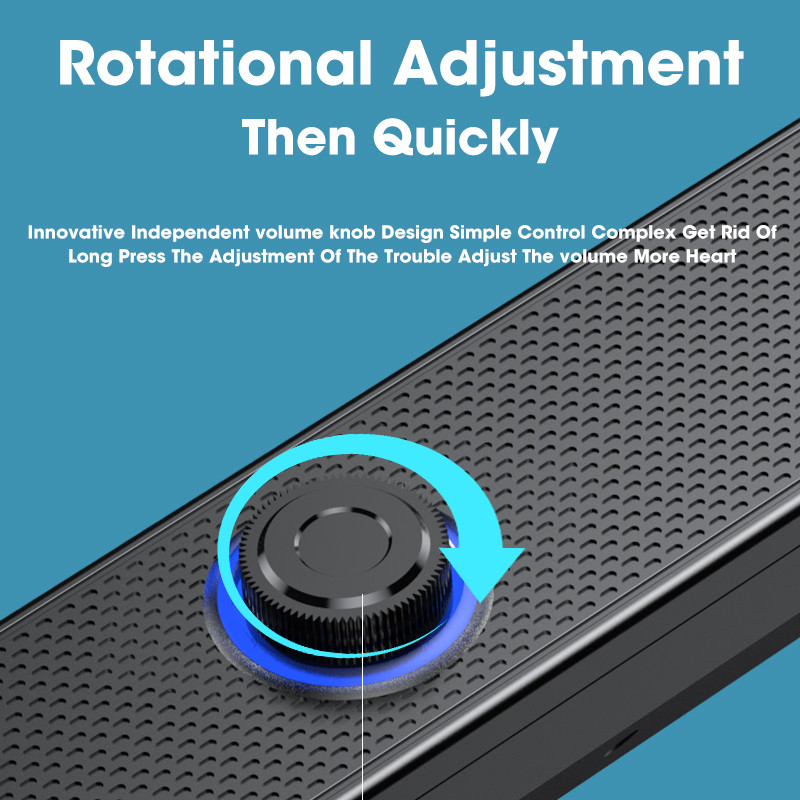 OEM 60Hz-20KHz Frequency Bluetooth Speaker Bar Plastic Wireless Pc Soundbar