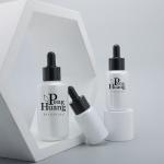 Glass Boston Round Bottle 30ml 50ml 100ml Silk Screen Printing With Dropper