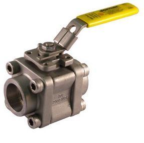 3pc WCB Material Manual Ball Valve with 1000-3000 WOG V PORT