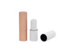 Gold Lip Balm Tubes 3.5g Aluminium Skinny Circle Empty Lipstick Tube