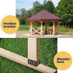 2x4 Deck Railing Brackets Connectors for Railing Wood Post Beam Connector (
