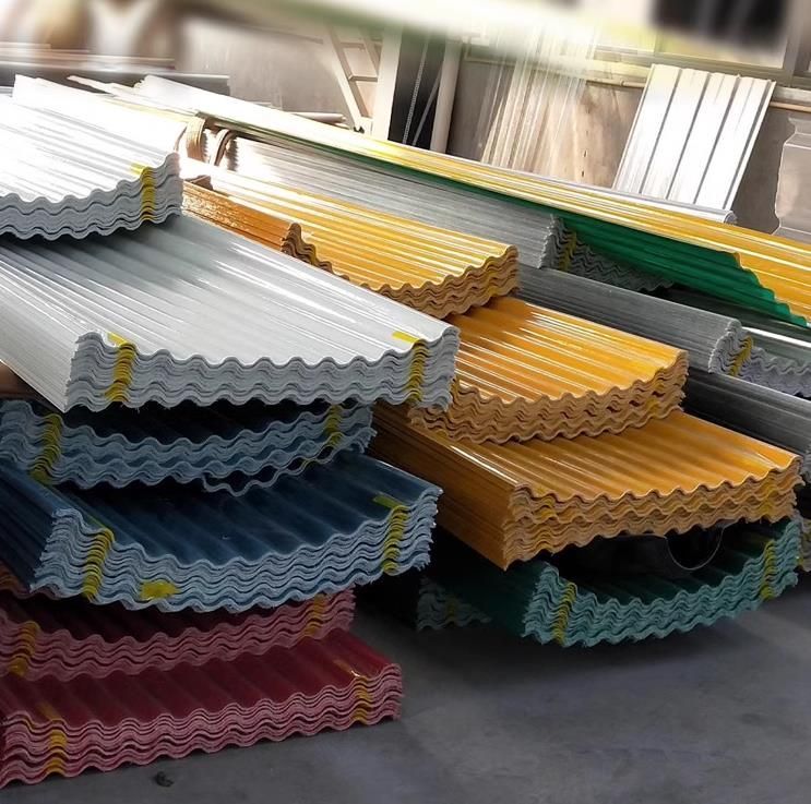 Withstand Extreme Temperature From for a Long Time Fiberglass FRP Roof Sheet