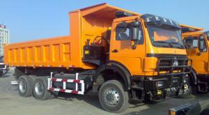 Quality 6*4 25ton tipper truck for quarry Beiben 2634 heavy load tipper wholesale