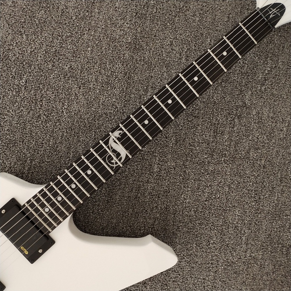 Black JH LTD Snakebyte guitar,James Hetfield Signature Guitar,Ebony Fretboard,Free shipping
