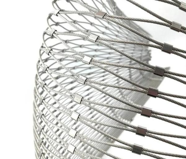 Cheap Diamond Flexible Stainless Steel Wire Rope Cable Mesh Zoo Mesh for sale