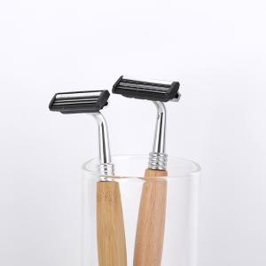 Quality DG-091BR1 Bamboo Handle Razor Compostable Eco Friendly Shaver wholesale
