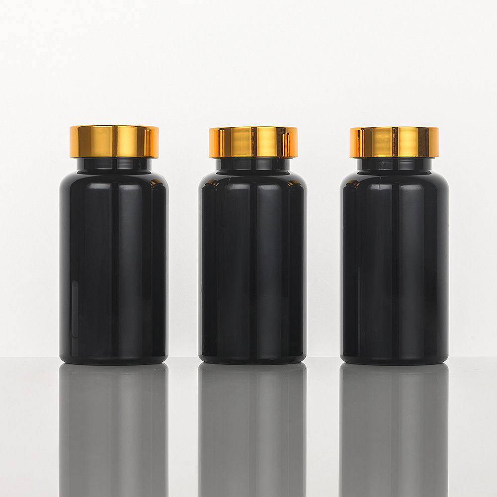 Provide PET Pharmaceutical Green Pill Tablet Packaging Bottle Container for Clear Frosted Plastic Vitamin Capsule Bottle