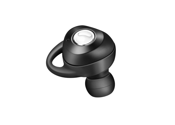 Black True Wireless Bluetooth Earbuds 10M Transmission With Deep Bass