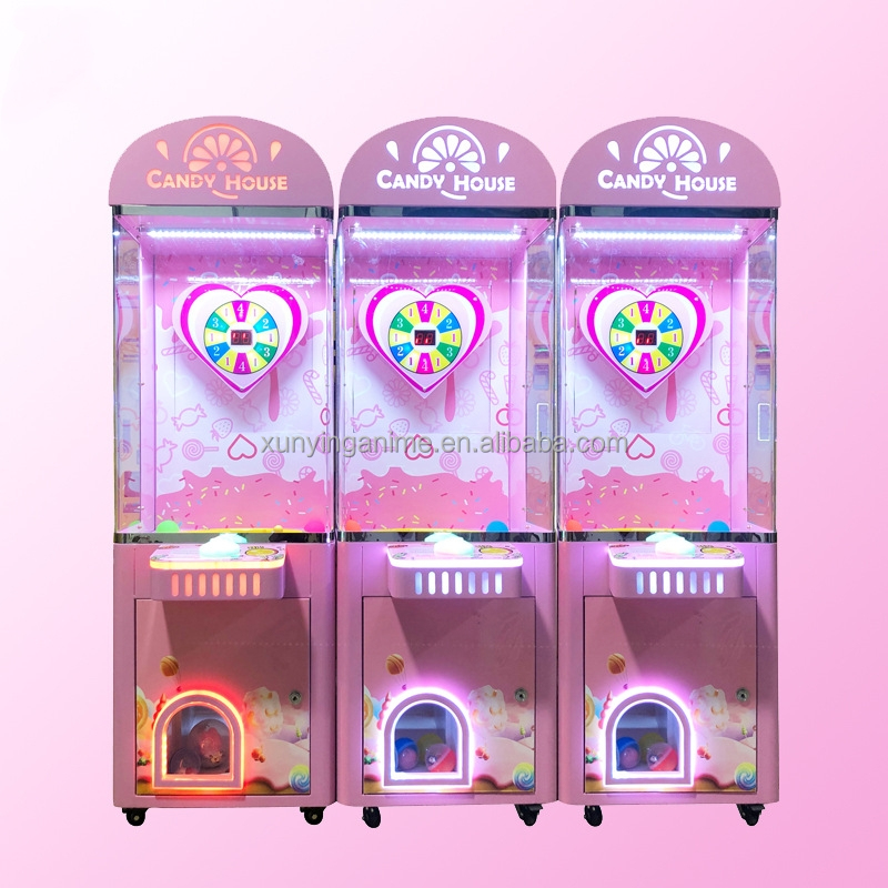 EU/US/UK/AU Plug Coin Operated Candy House Vending Gift Machine with Customized Design
