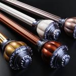 European Style 24mm 28mm Gold Copper Pipe Curtain Rod