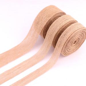 Quality Customize Loose Weave Burlap Ribbon For Gift Packing Decoration wholesale
